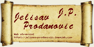 Jelisav Prodanović vizit kartica